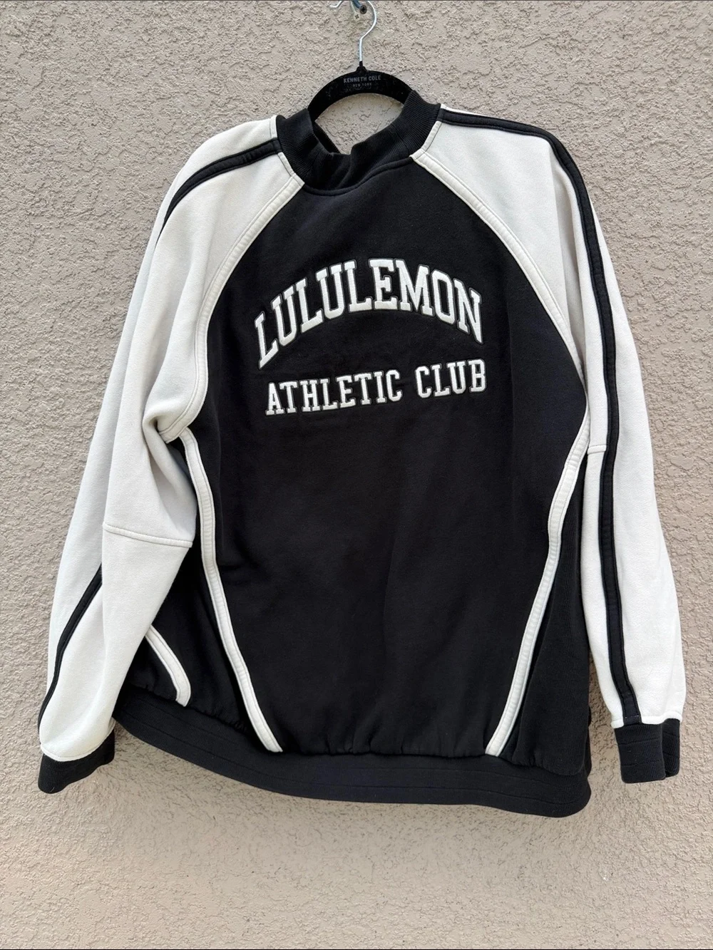 lululemon athletica Black & Cream Letterman Jacket